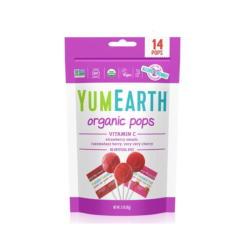 YumEarth Acadele bio cu vitamina C, 14 buc