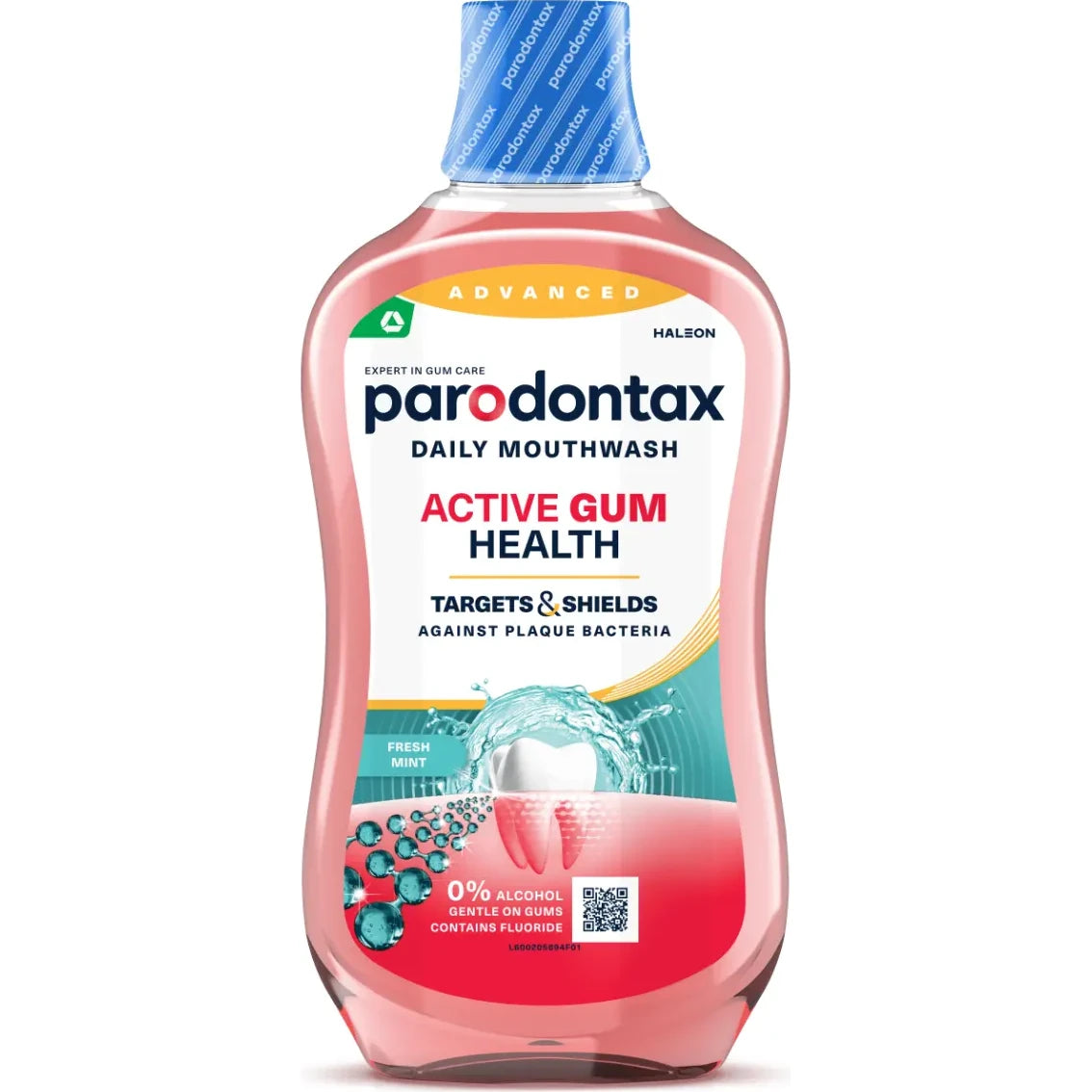 parodontax Active Gum Health Fresh Mint Apă de Gură fără Alcool 500ml