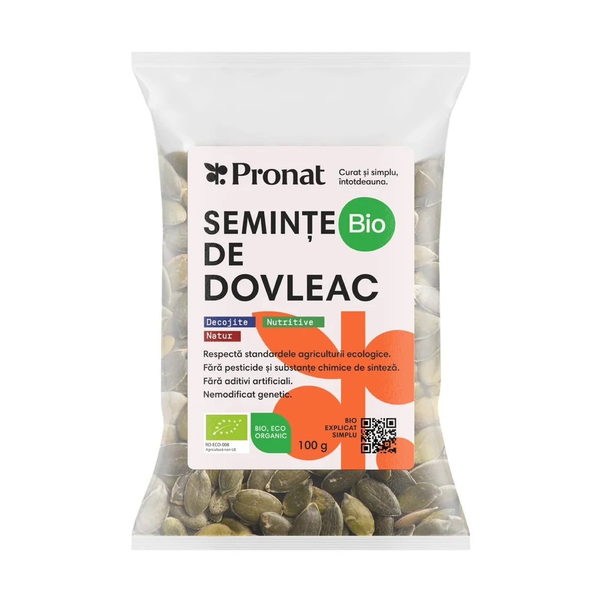 Pronat Semințe de Dovleac Eco, 100g