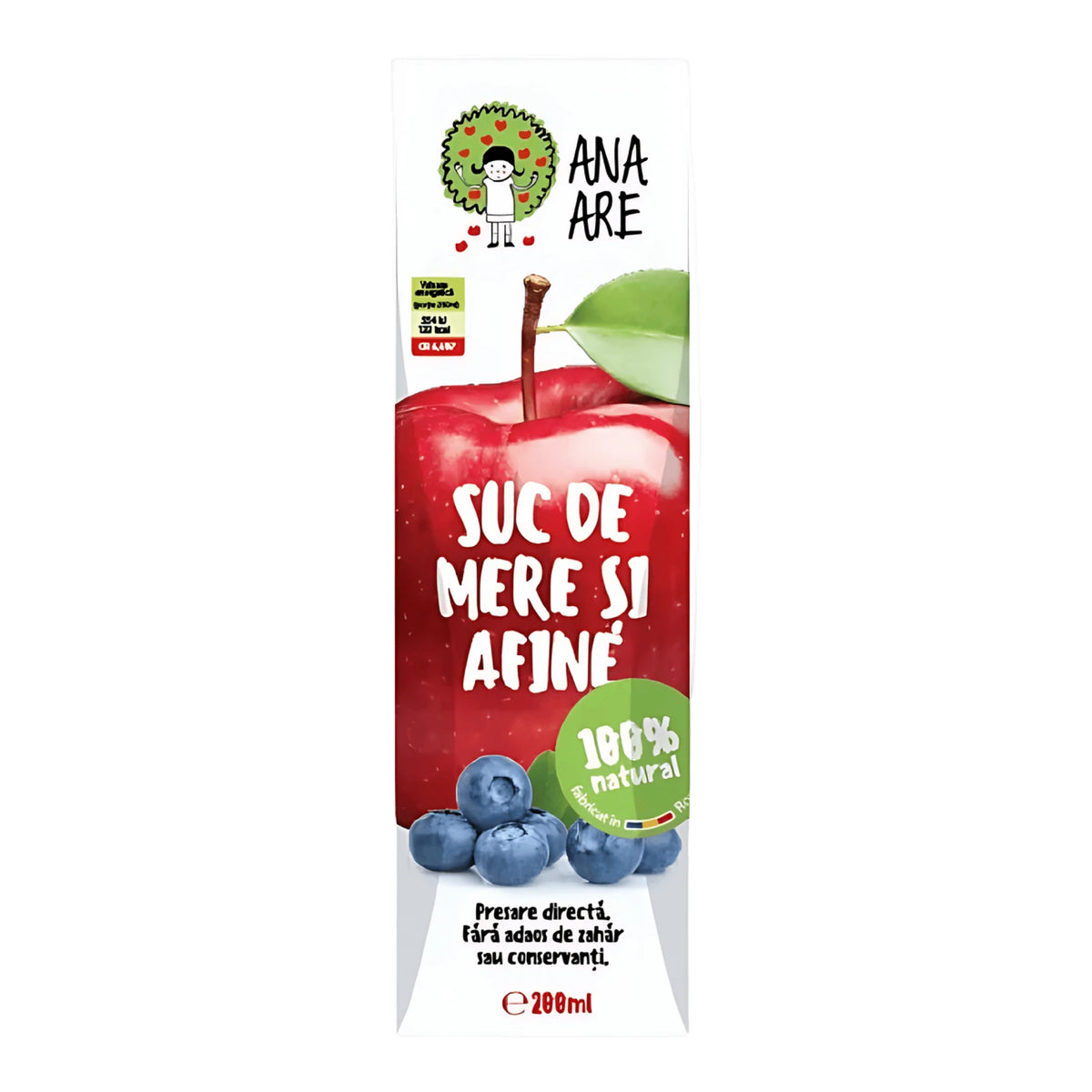 Ana Are Suc de Mere si Afine, 200ml