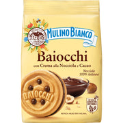 Mulino Bianco Baiocchi Nocciola, Biscuiti cu Crema de Alune si Cacao, 260g