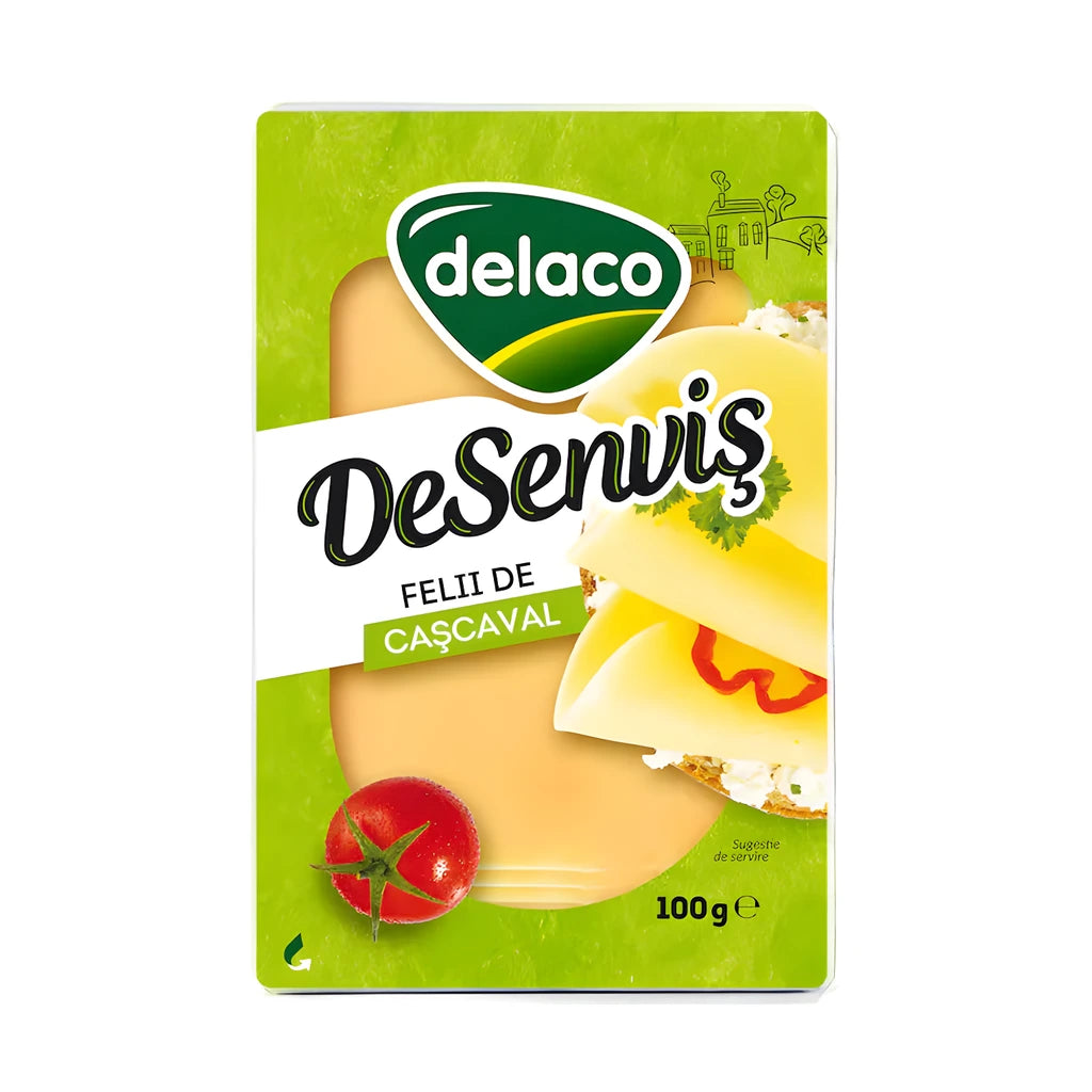 Delaco DeSendvis Cascaval felii 100g