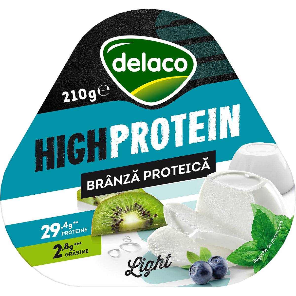 Delaco Branza proteica 210g