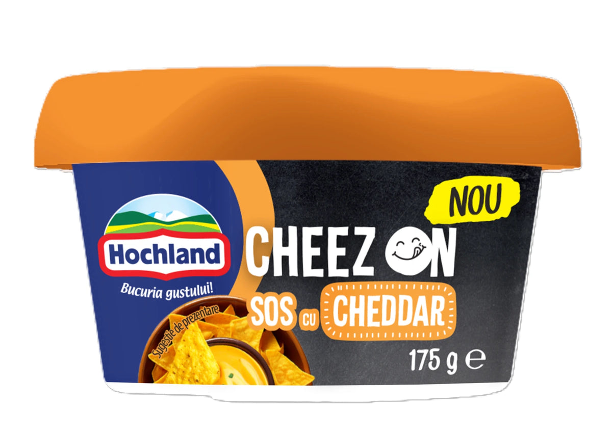 Hochland Cheez On Sos cu Cheddar 175g