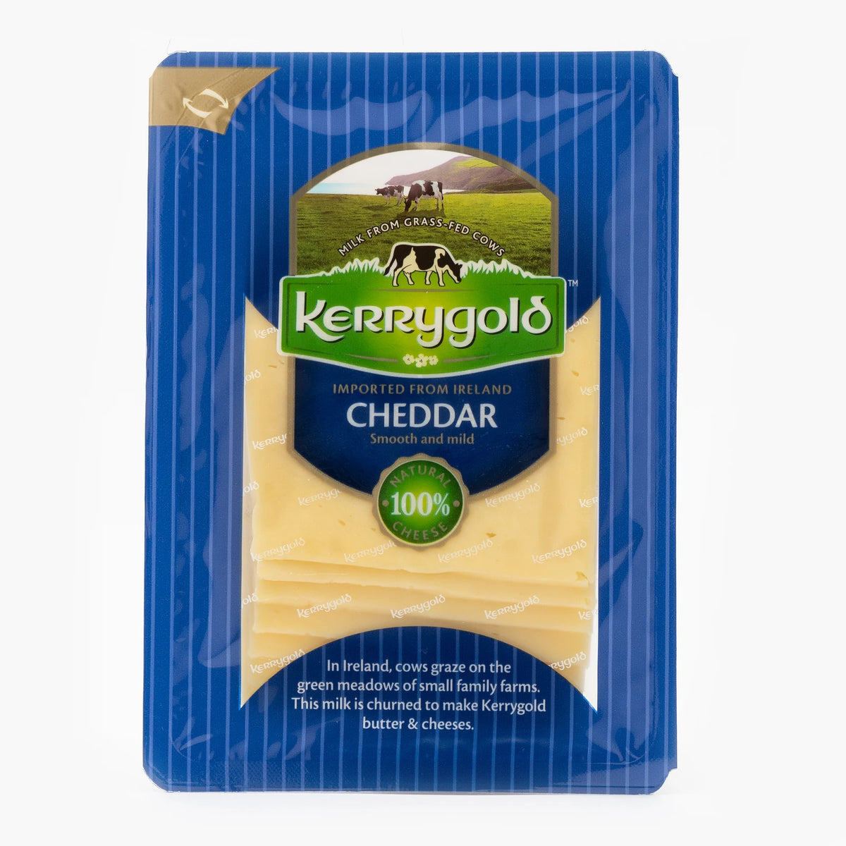 Kerrygold Cheddar Alb Felii 150g