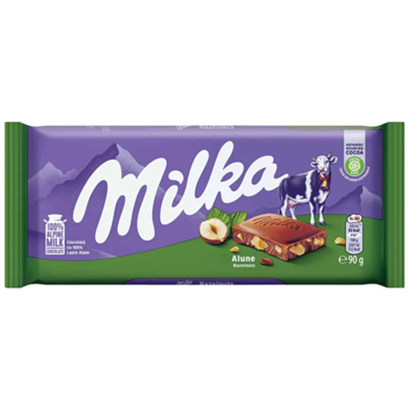 Milka Ciocolata Lapte si Alune Bucati