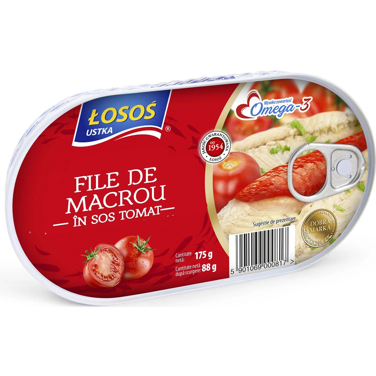 Losos File de Macrou in Sos Tomat, 175 g