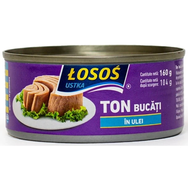 Losos Ton Bucati in Ulei, 160 g
