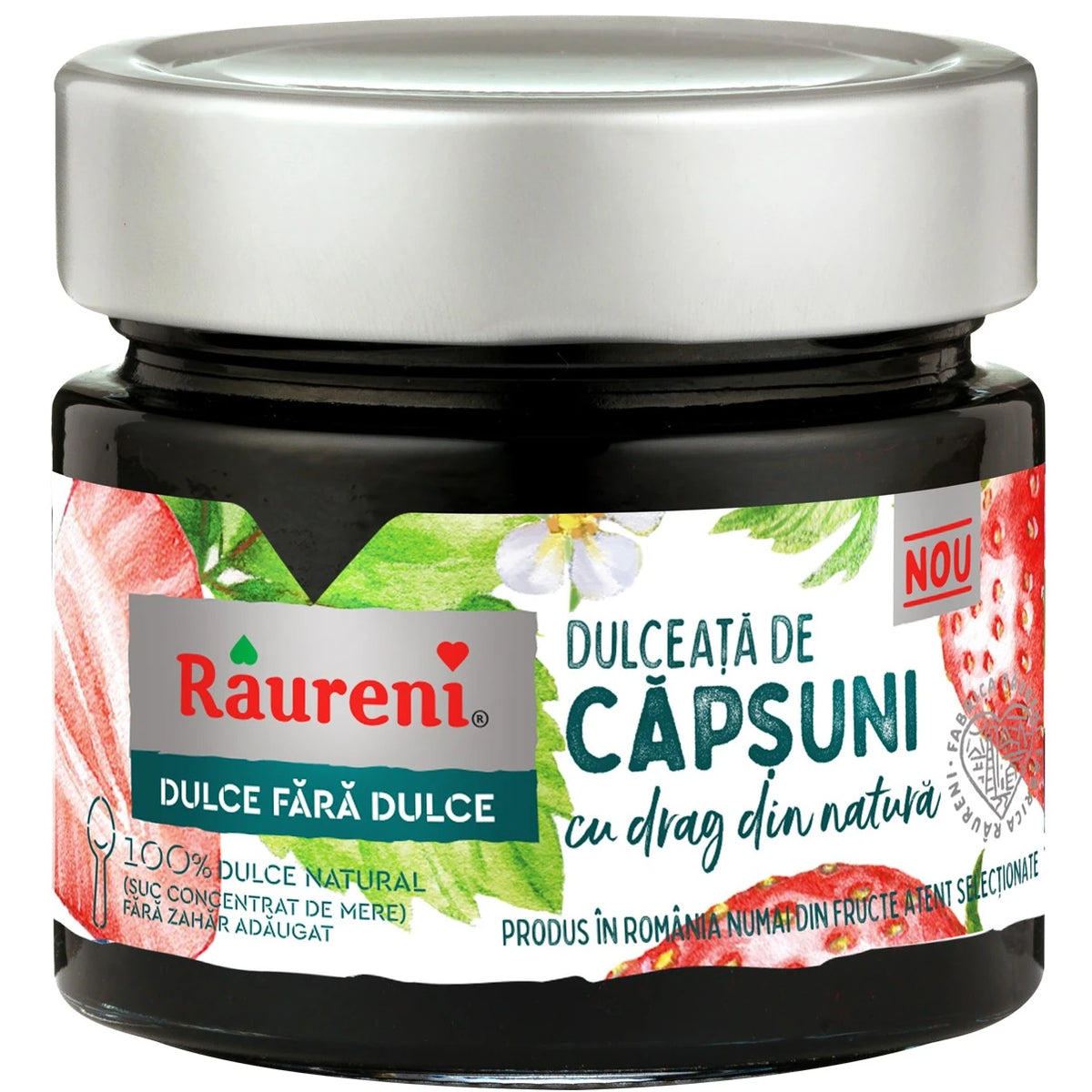 Raureni Dulceata de Capsuni fara Zahar Adaugat 240g
