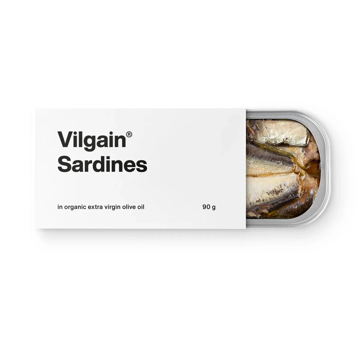 Vilgain Sardine in Ulei de Masline Extravirgin Organic, 90 g