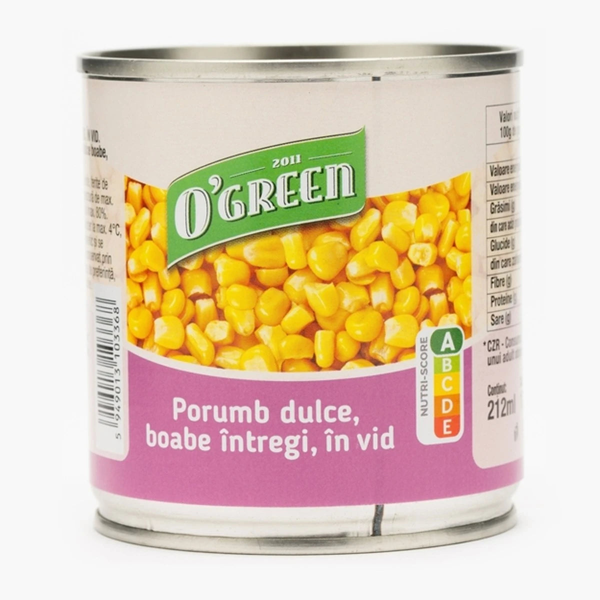 O'Green Porumb Dulce Boabe Intregi in Vid, 150g