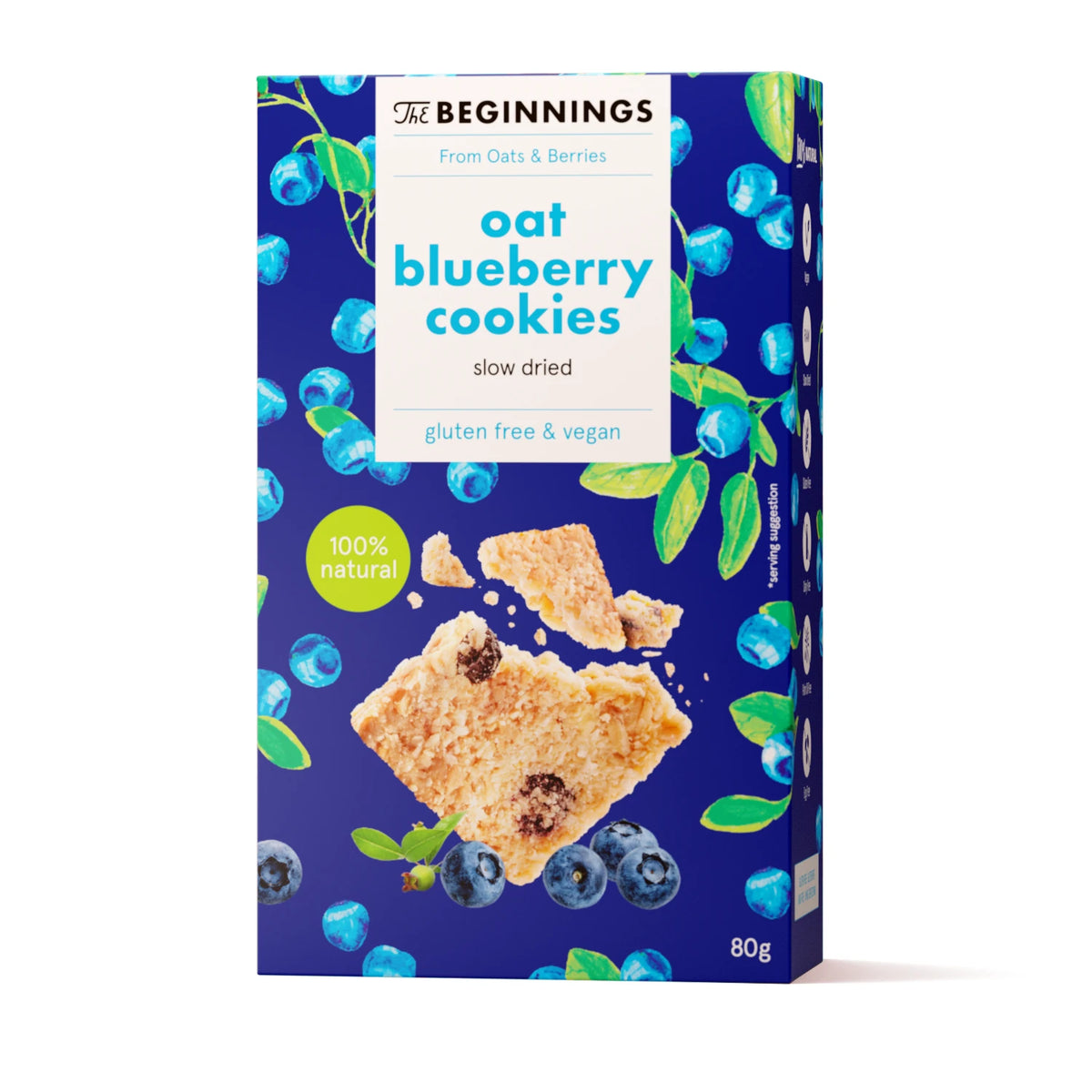 The Beginnings Cookies din ovăz cu afine 80g