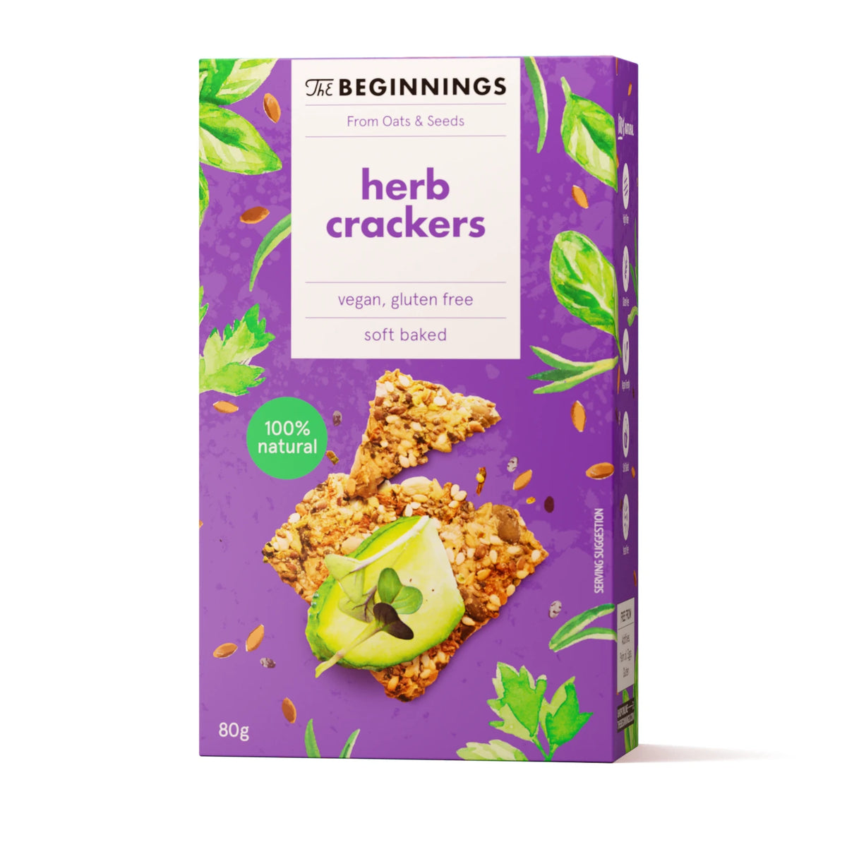 The Beginnings Crackers cu semințe și ierburi 80g