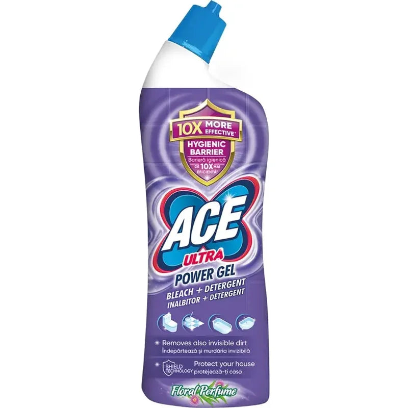 Ace Ultra Power Gel, Inalbitor si Degresant, Floral 750ml