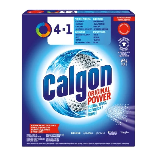 Calgon 4in1 Original Power Pudra Anticalcar pentru Masina de Spalat Rufe, 10 Spalari 500g