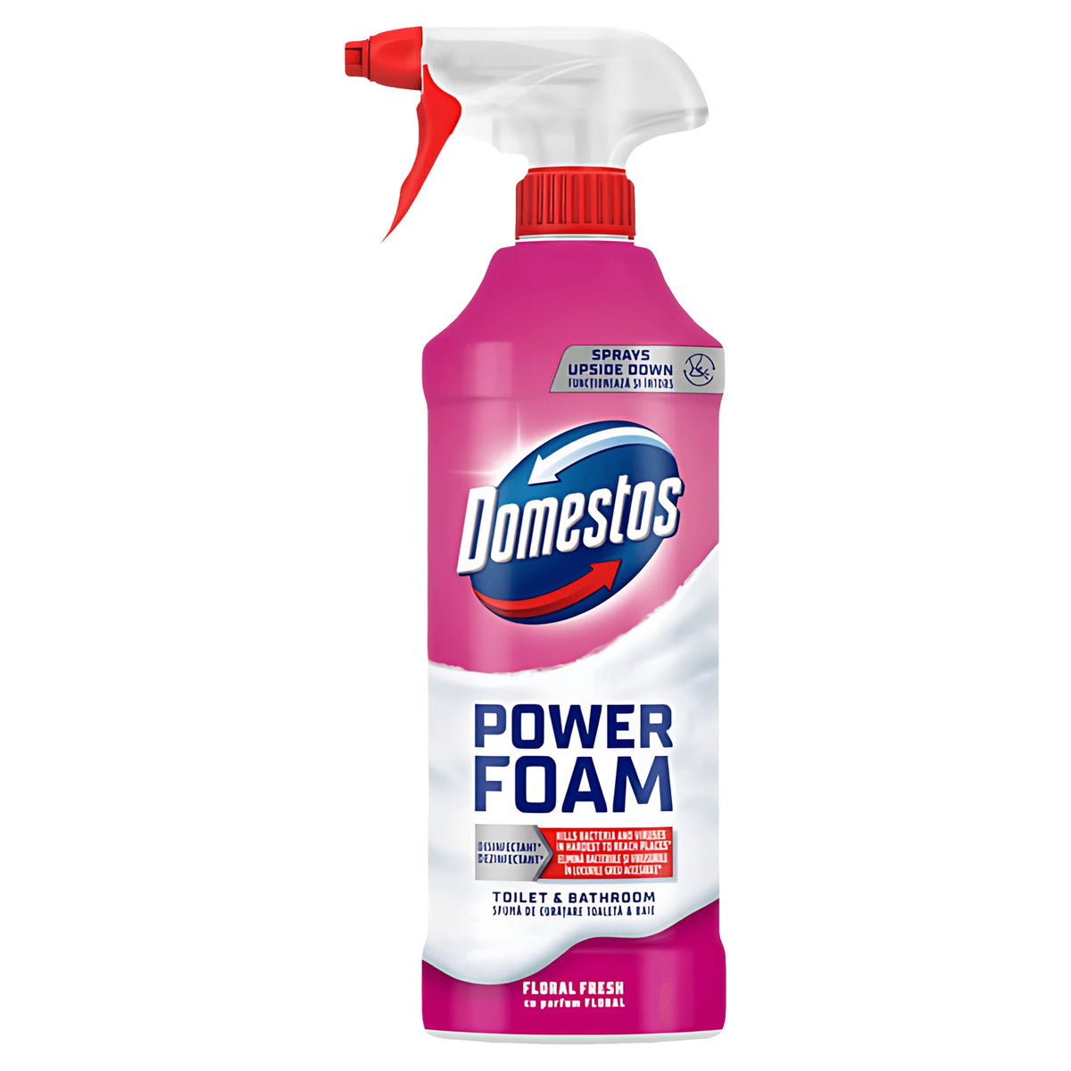 Domestos Power Foam Spray Spuma Toaleta si Baie Floral Fresh 435ml