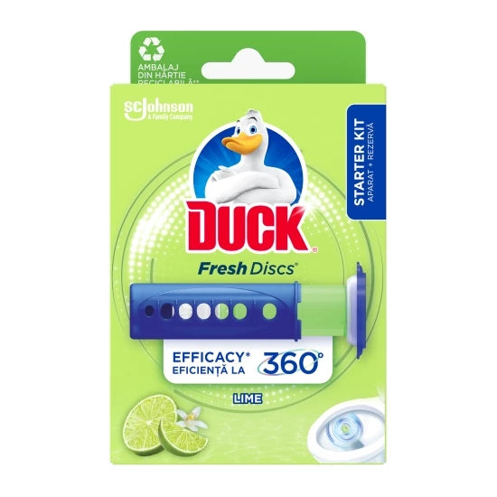 Duck Fresh Discs Aparat Odorizant Toaleta Lime 36ml