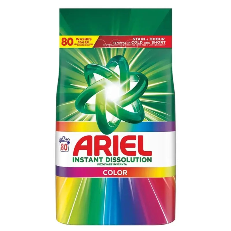 Ariel Color, Detergent Automat de Rufe, Pudra, 80 Spalari 5.2kg