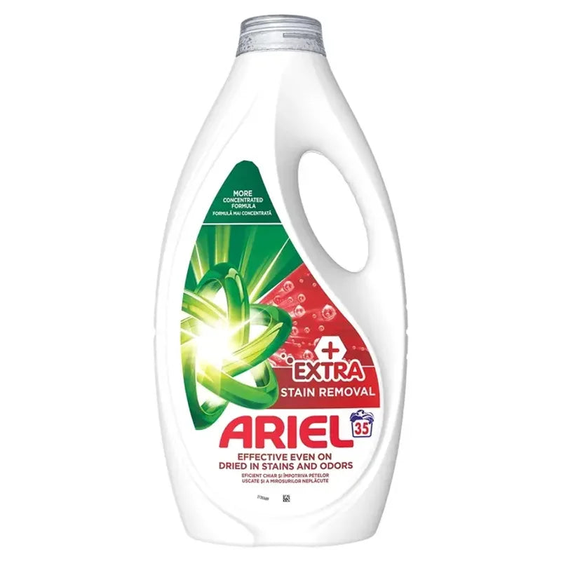 Ariel Extra Stain Removal, Detergent Automat de Rufe, Lichid, 35 Spalari 1.575L