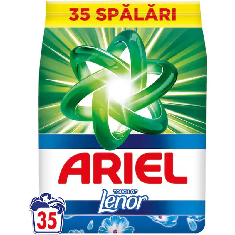 Ariel Touch Of Lenor, Detergent Automat de Rufe, Pudra, 35 Spalari 2.27kg