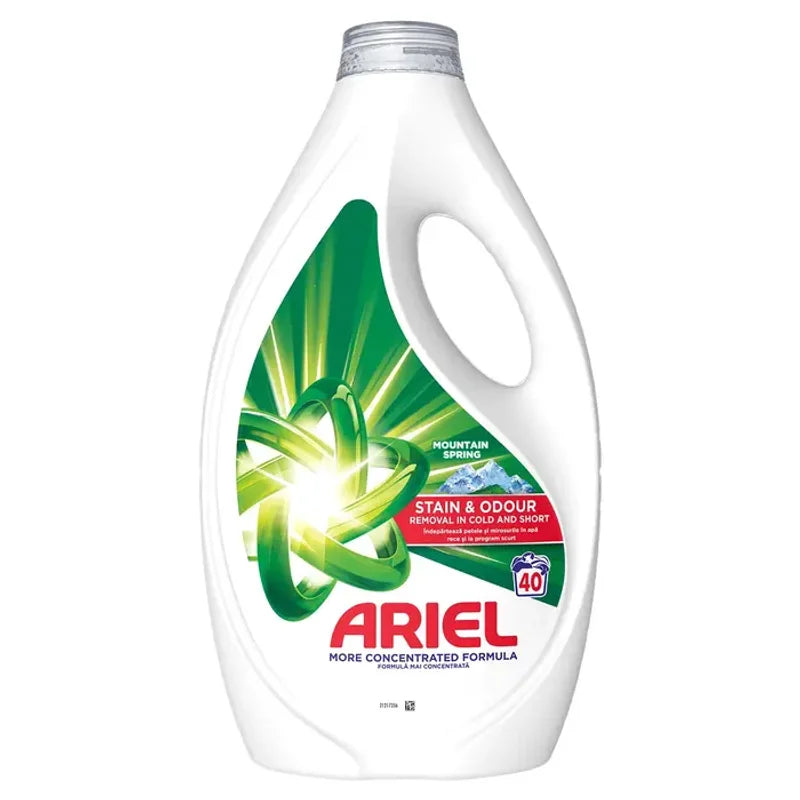 Ariel Mountain Spring, Detergent Automat de Rufe, Lichid, 40 Spalari 1.8L