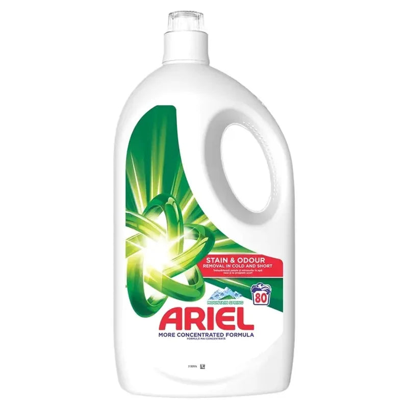 Ariel Mountain Spring, Detergent Automat de Rufe, Lichid, 80 Spalari 3.6L