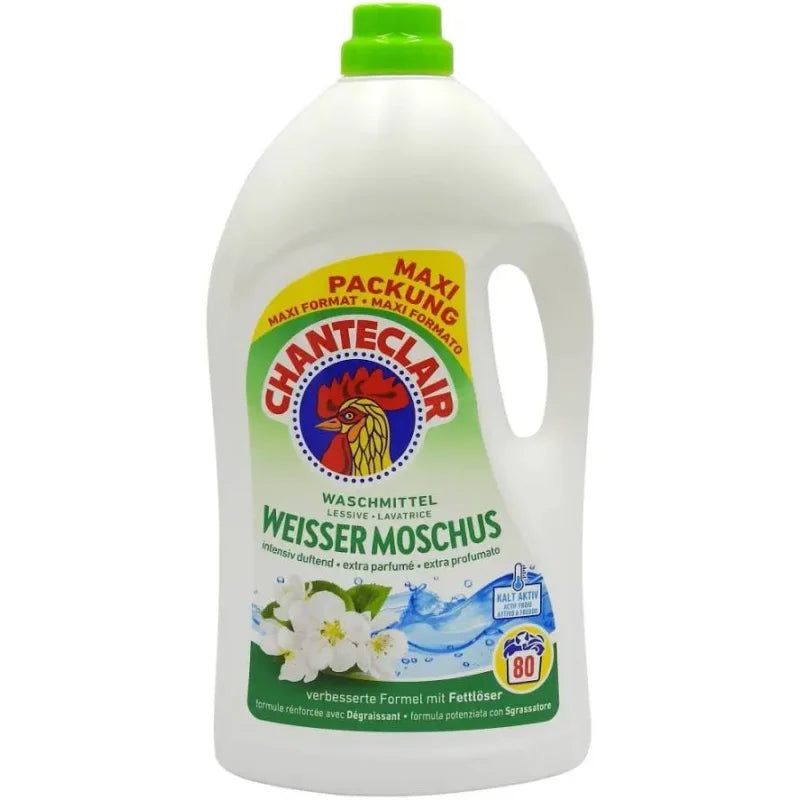 Chanteclair Detergent Rufe Mosc Alb, 80 Spalari 3.6L