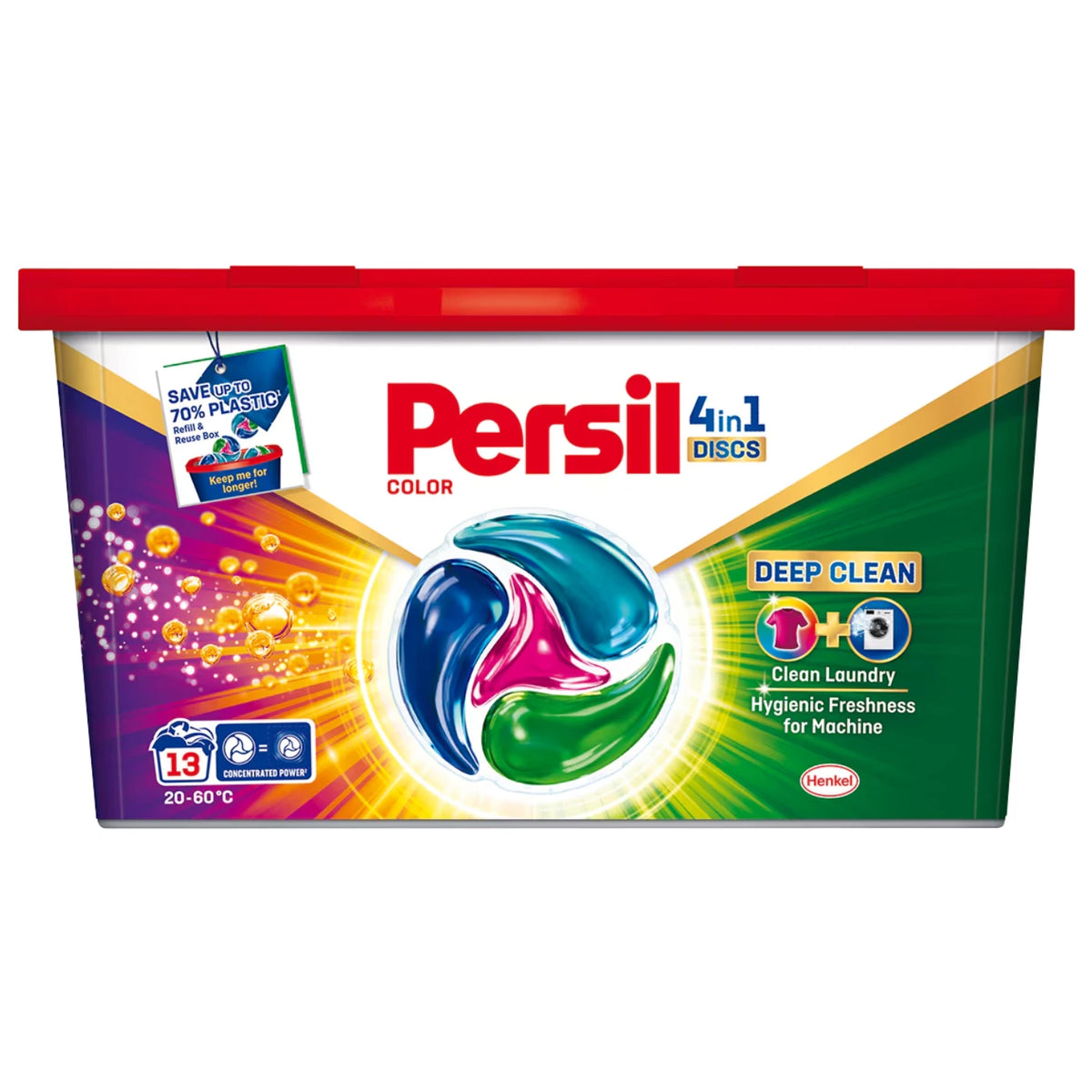 Persil 4in1 Discs Color Deep Clean, Detergent Automat de Rufe, Capsule, 13 Buc