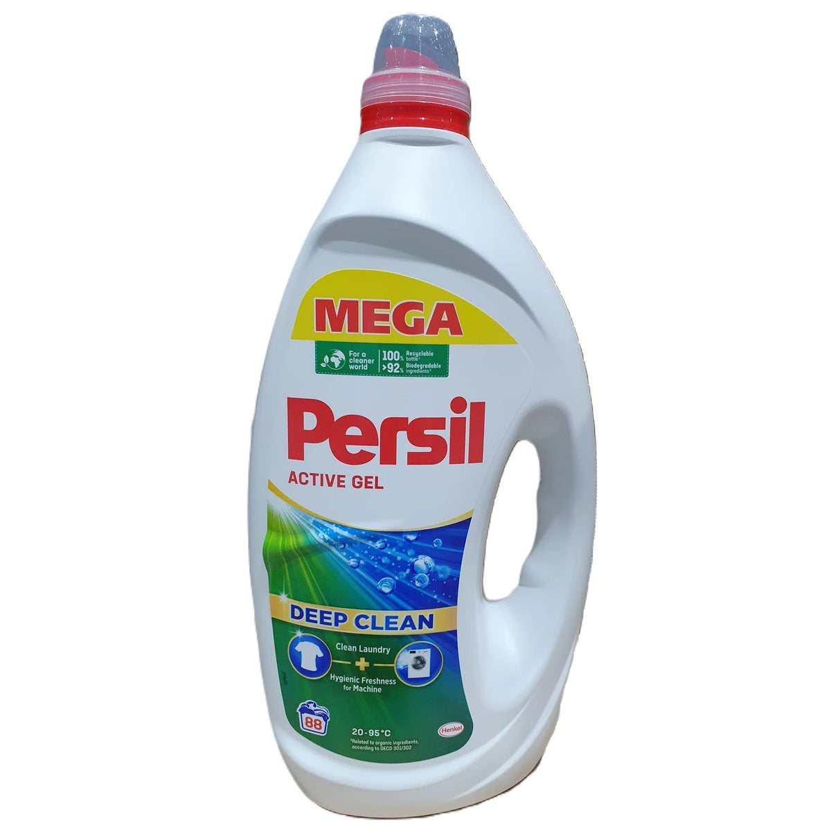 Persil Active Gel Universal Deep Clean Detergent Rufe, 88 Spalari 3.96L