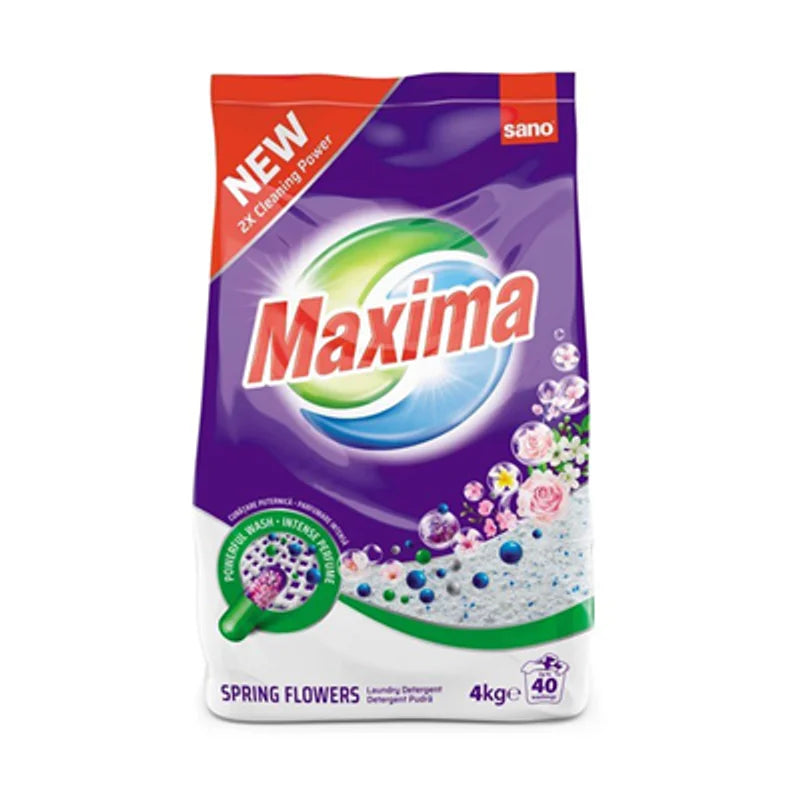 Sano Maxima Detergent Pudra cu Parfum de Primavara, 40 Spalari 4kg