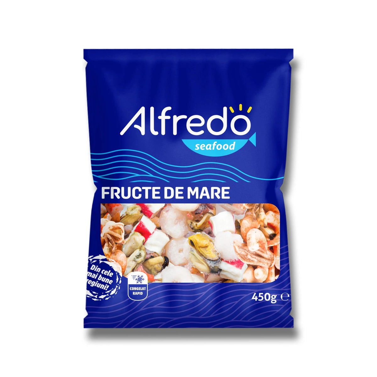 Alfredo Seafood Cocktail Marinara cu Surimi Congelat, 400 g