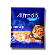 Alfredo Seafood Creveti Decorticati Prefierti cu Codita 31/40 Congelati, 450 g