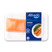 Alfredo Seafood File de Somon Norvegian Congelat cu Piele, 200 g