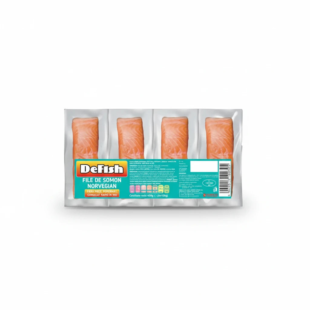 Defish Fileuri de Somon Norvegian 4x100g