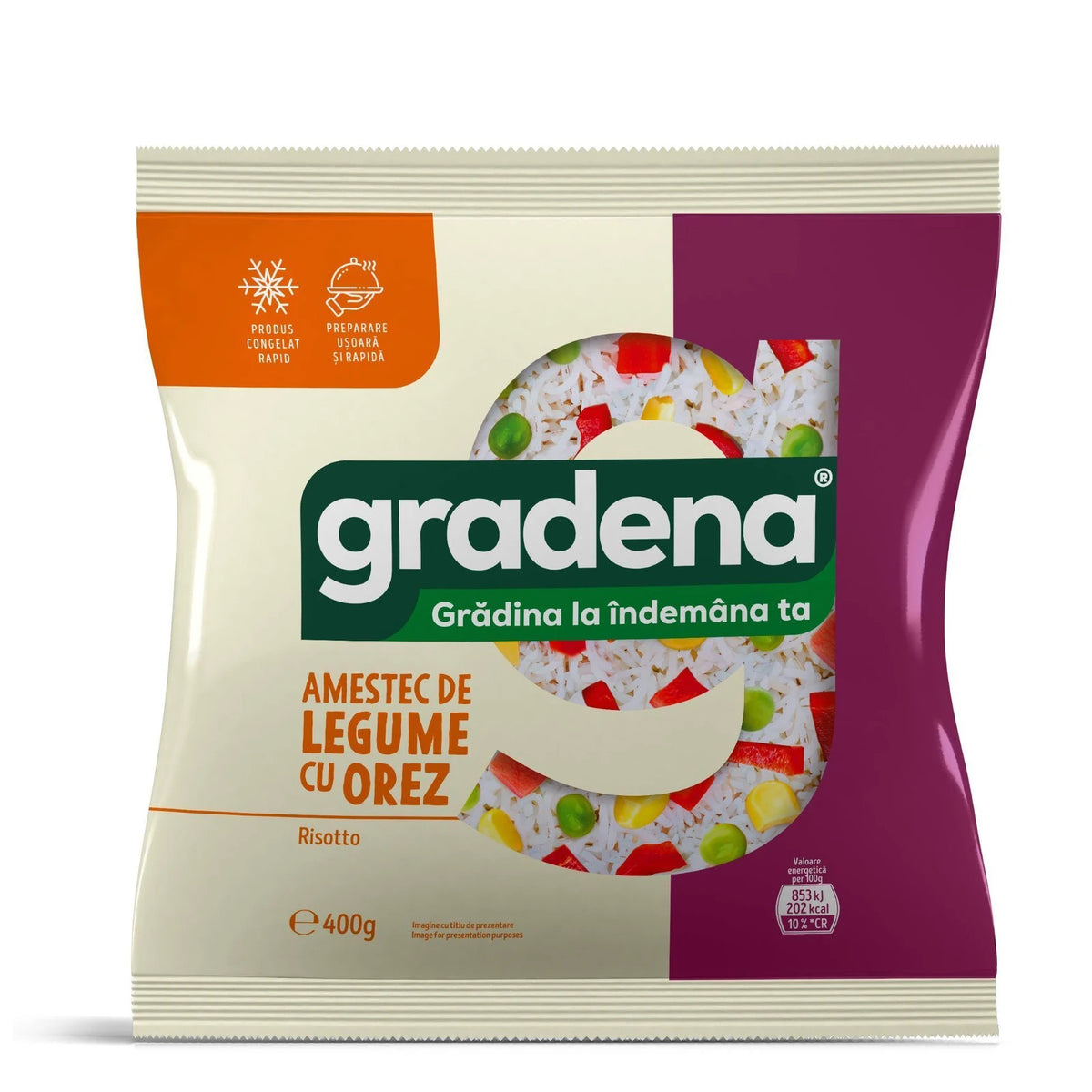 Gradena Amestec de Legume cu Orez Risotto 400 g