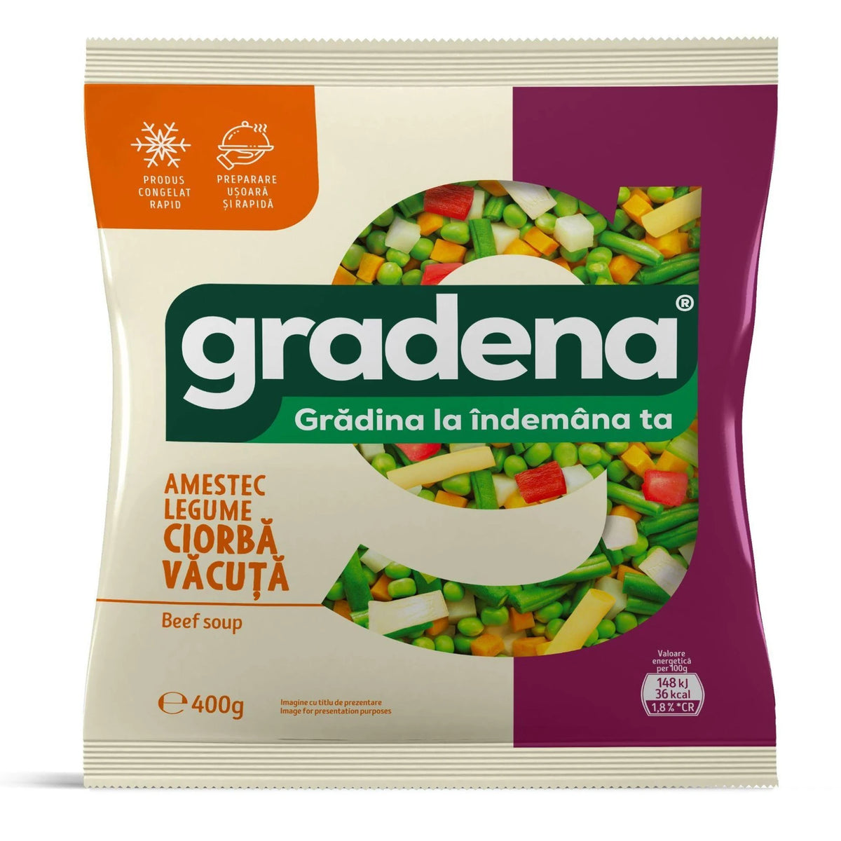Gradena Amestec de Legume pentru Ciorba de Vacuta 400 g