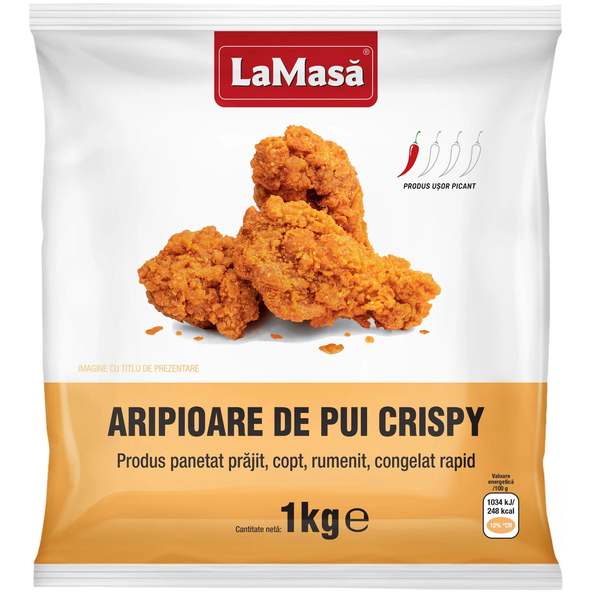 LaMasa Aripioare Crispy Usor Picante de Pui 1kg