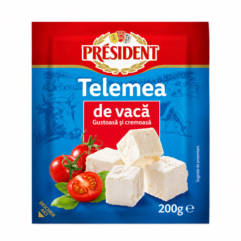 President Branza Telemea de vaca 200g