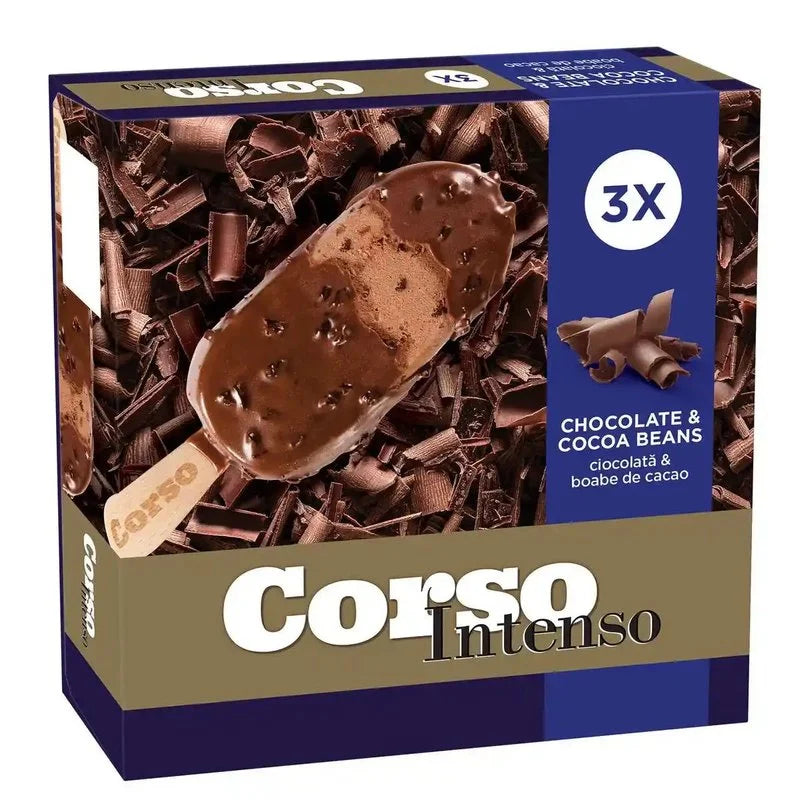 Corso Inghetata cu Ciocolata si Boabe de Cacao Intenso 3x110ml