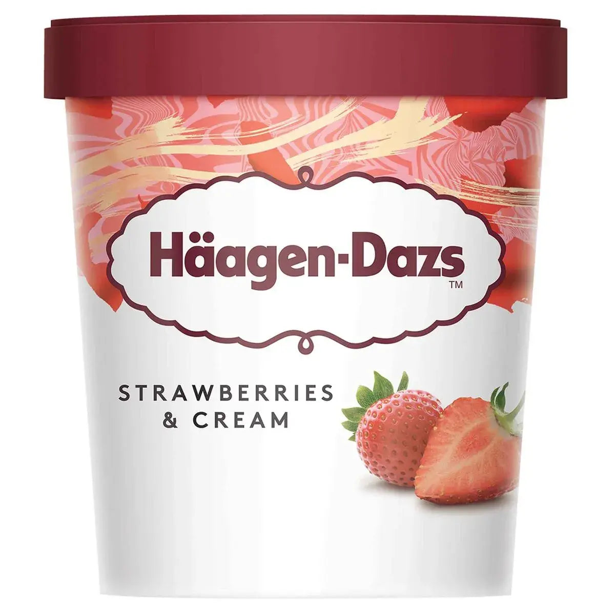 Haagen-dasz Inghetata cu Capsuni si Frisca 460ml