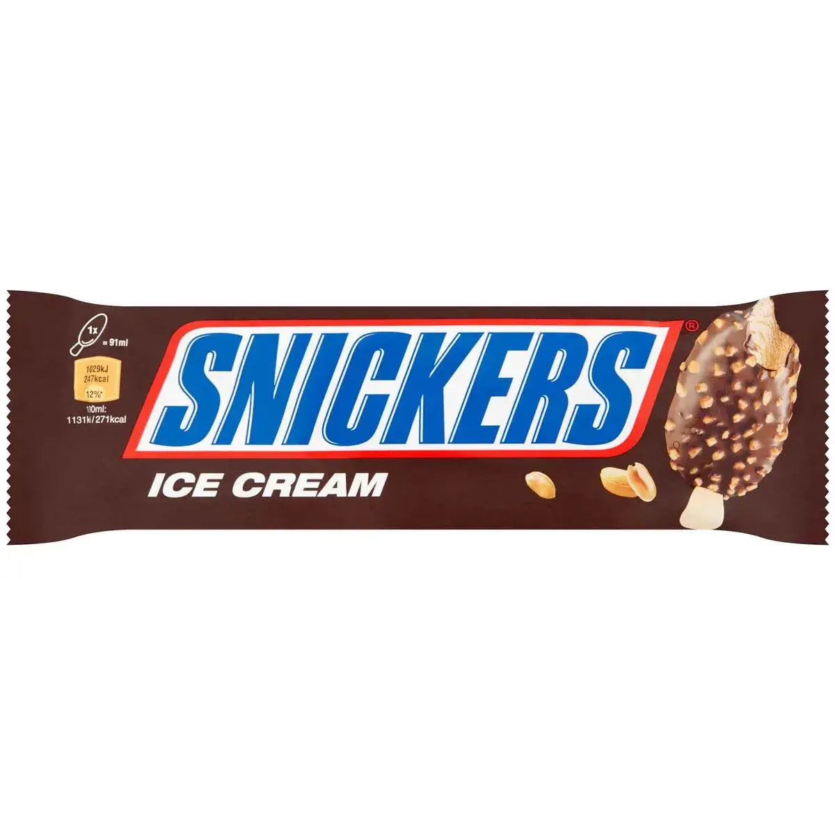 Snickers Inghetata pe Bat cu Arahide si Caramel 91ml