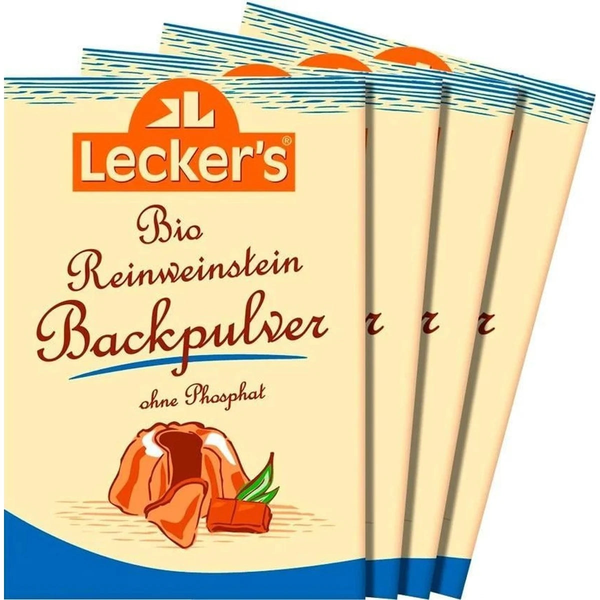 Lecker's Praf de Copt Pur Eco fără Fosfat, 4x21g