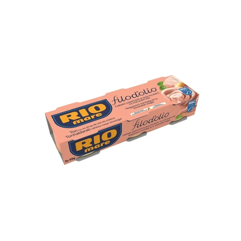 Rio Mare Filod'olio, Ton, cu Un Strop de Ulei de Masline 3x65g