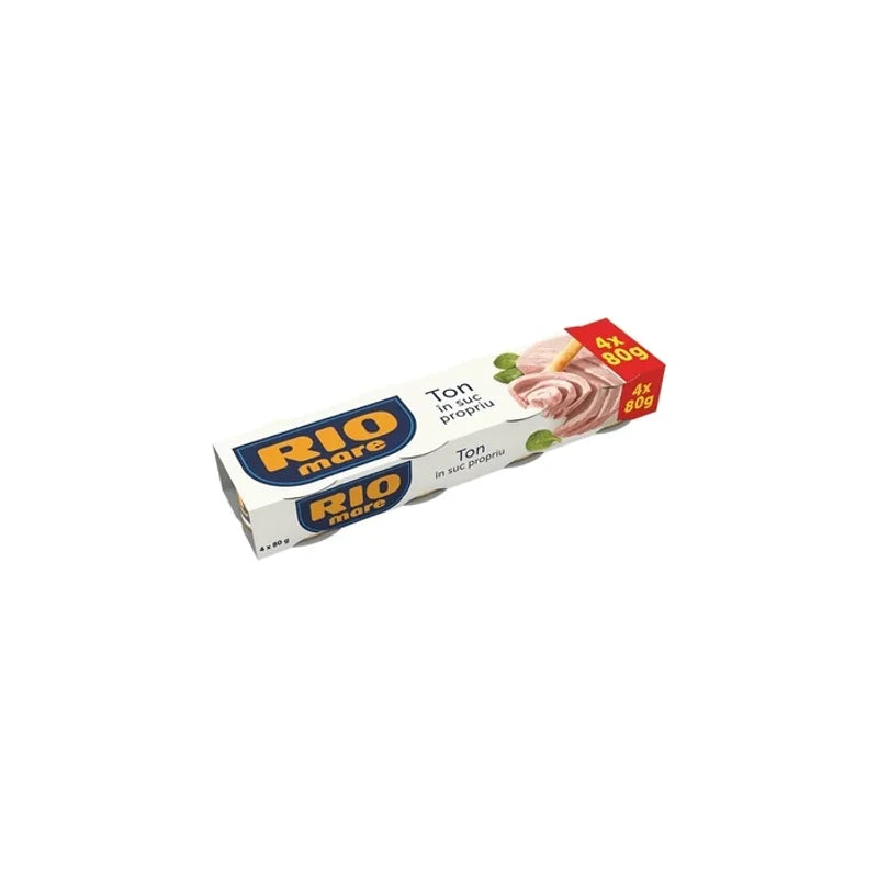 Rio Mare, Ton, in Suc Propriu Natural 4x80g