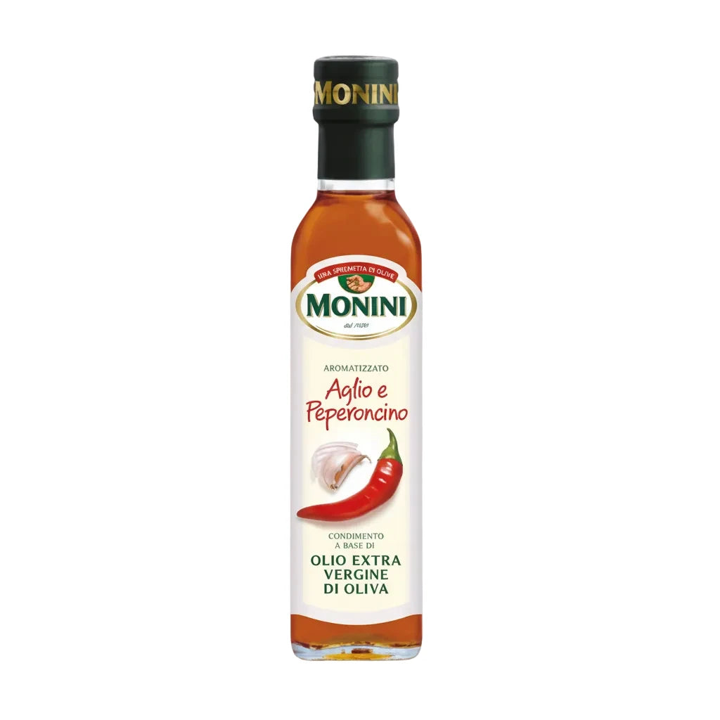 Monini Condiment cu Ulei Extravirgin Aromatizat Usturoi & Chili 250ml