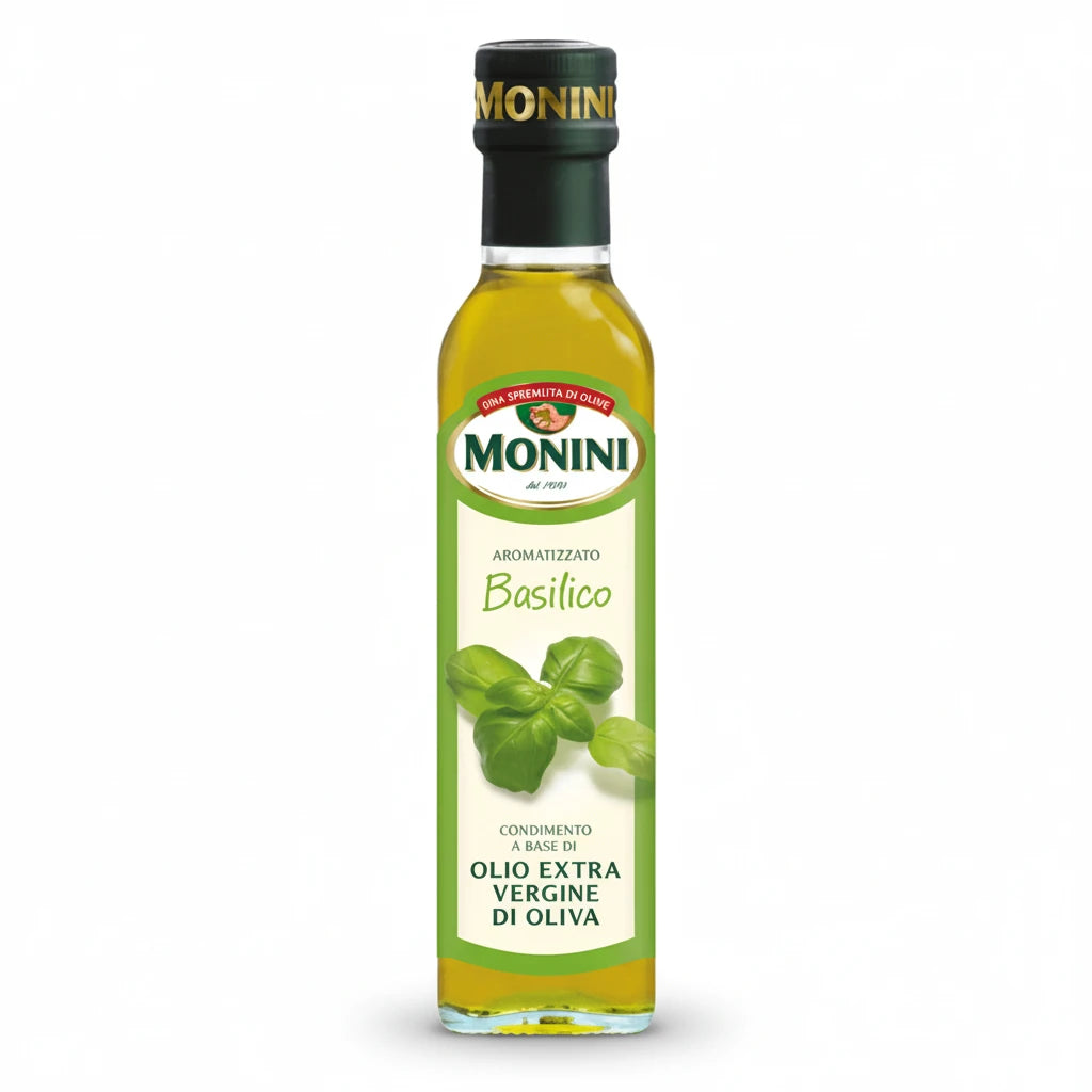 Monini Condiment cu Ulei Extravirgin Aromatizat Busuioc 250ml