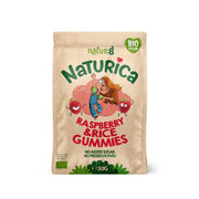 Naturica Fruit Gummies cu zmeură și orez expandat, 30g