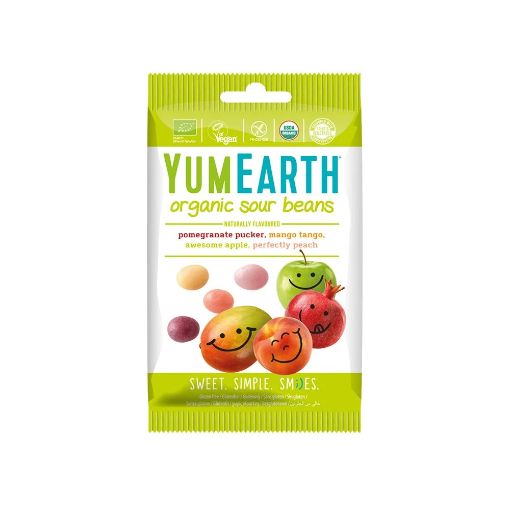 YumEarth Drajeuri bio acrișoare, 50g