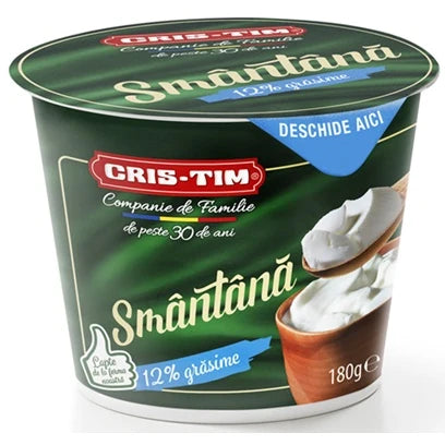 Cris Tim Smantana 12% grasime 180g