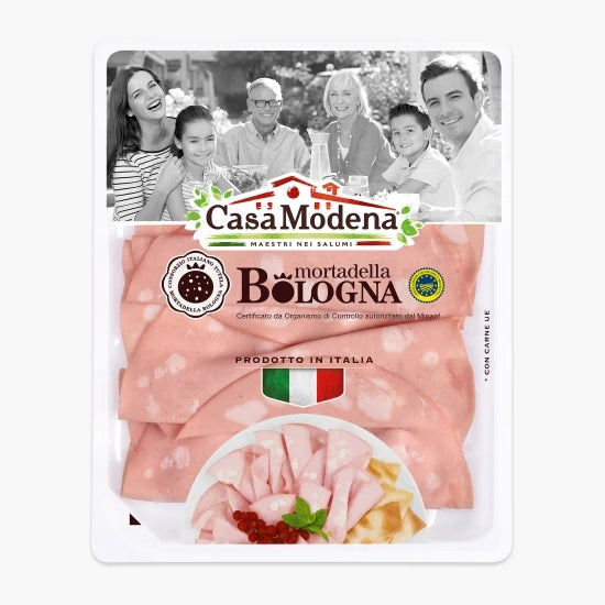 Casa Modena Mortadella Bologna IGP Feliată, 100 g